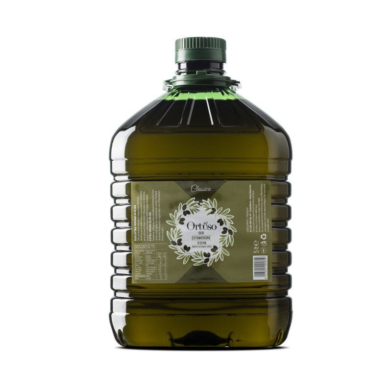 Olio Extravergine di Oliva Gusto Delicato Santamaria in bottiglia di vetro  da 1 litro - 1 lt